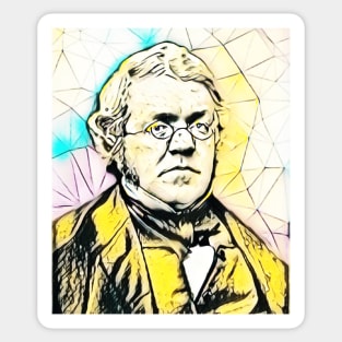 William Makepeace Thackeray Portrait | William Makepeace Thackeray Artwork 2 Sticker